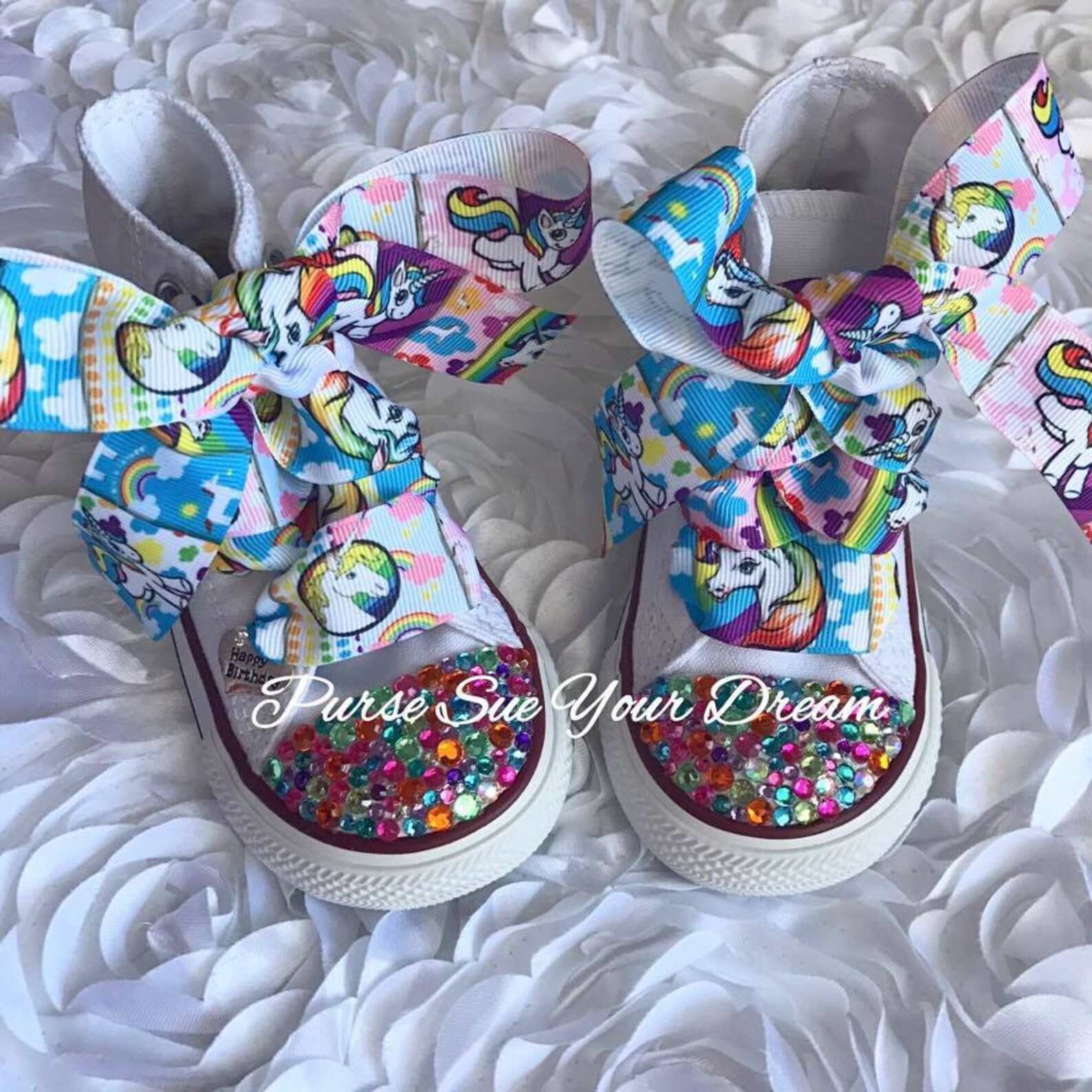 Custom Rainbow Unicorn Birthday Shoes Rainbow Unicorn Party | Etsy