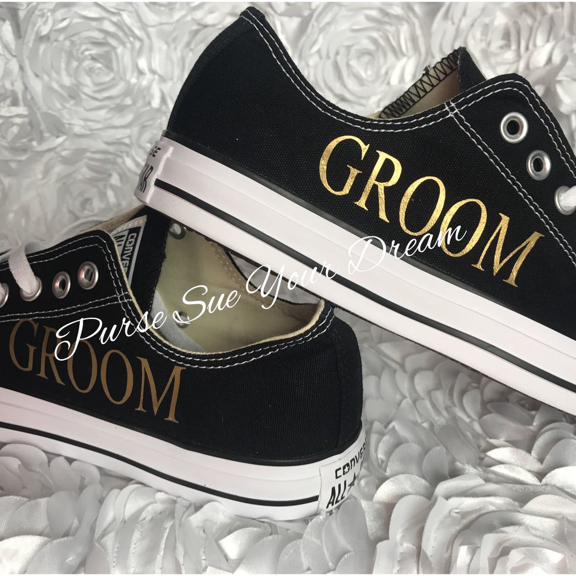 Custom Personalized GROOM Wedding Converse Shoes GROOM - Etsy
