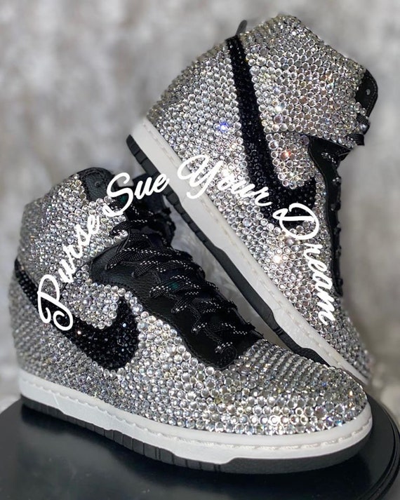 rhinestone nike sneakers