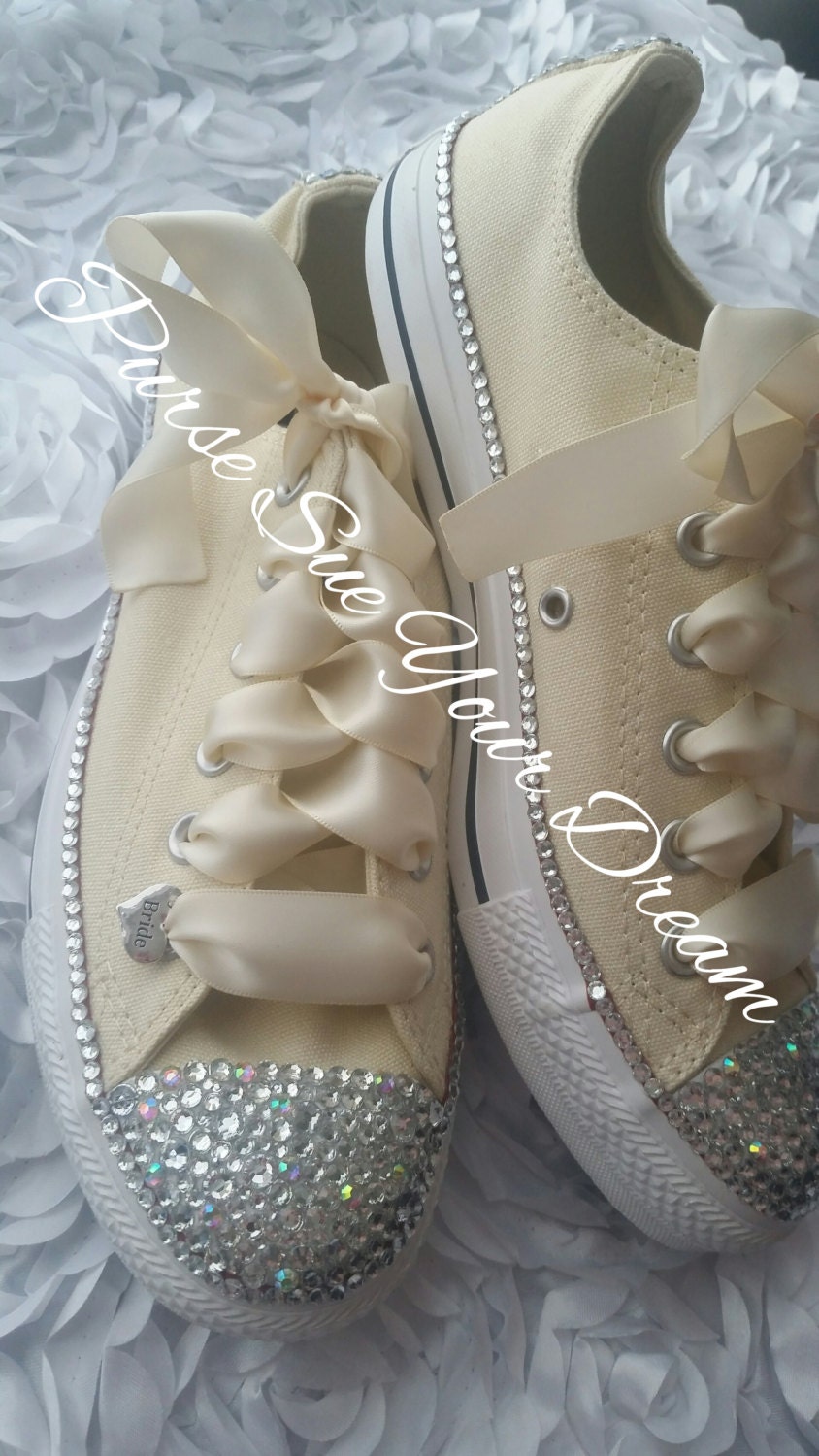 Bridal Custom Shoes Swarovski Crystal Wedding Shoes Pearl | Etsy