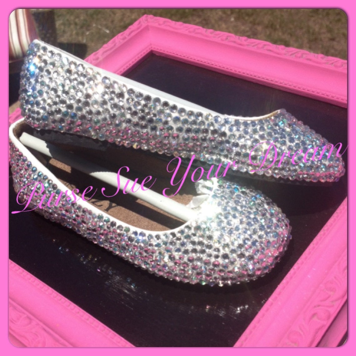 crystal ballerina shoes