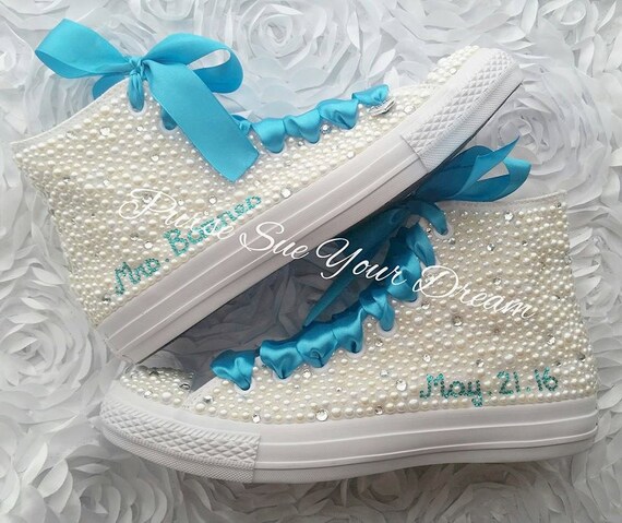 converse decorated with crystals