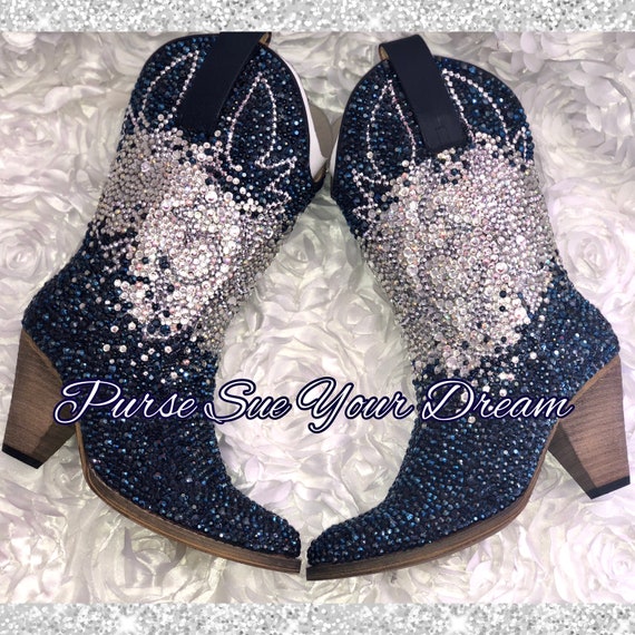 crystal rhinestone boots