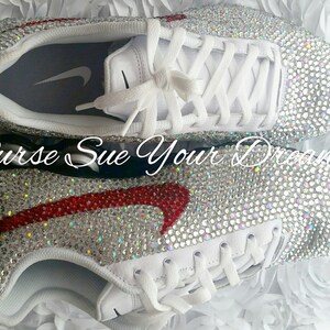 Custom Made Nike Shox Designed Shoes Swarovski Crystal - Etsy