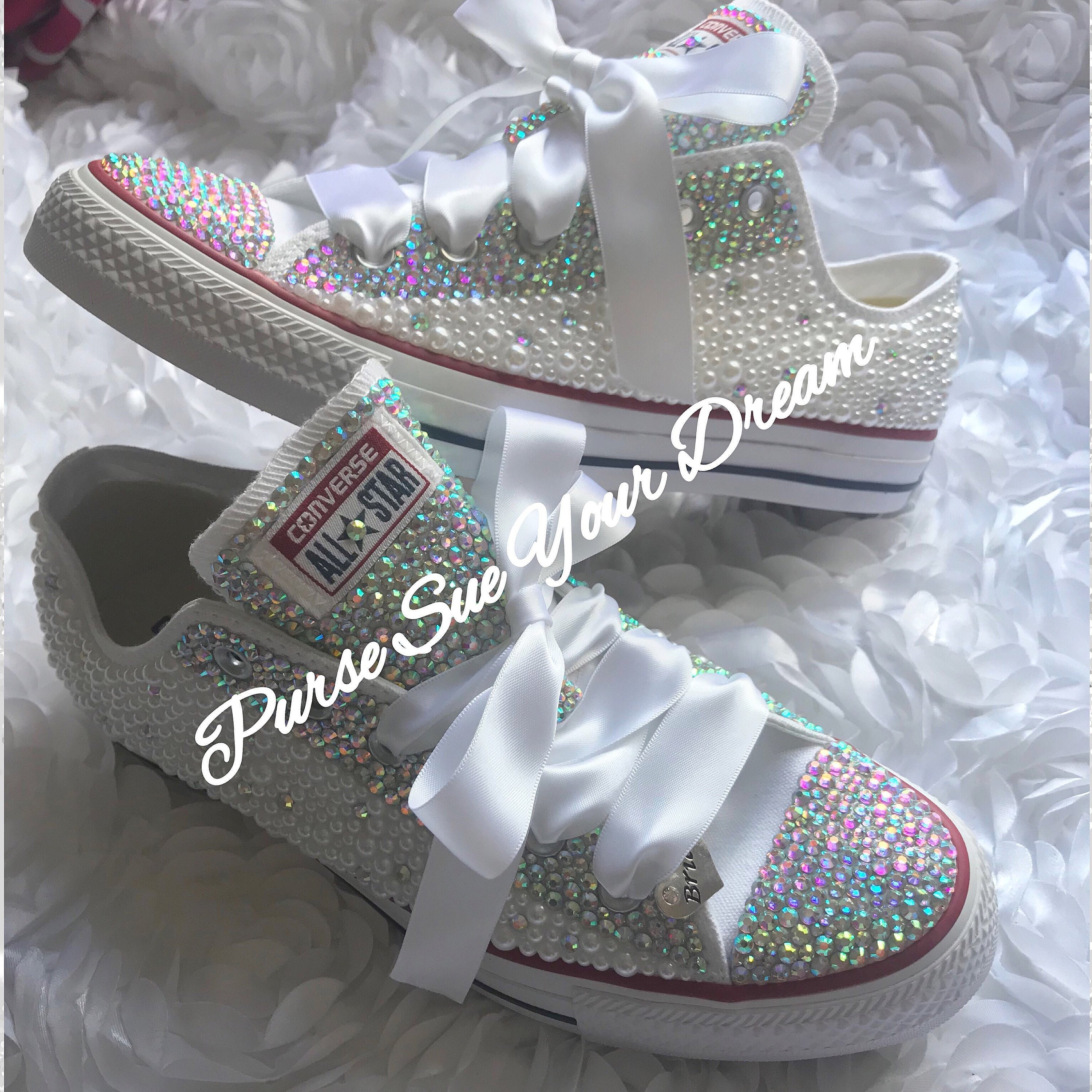 bling converse wedding shoes