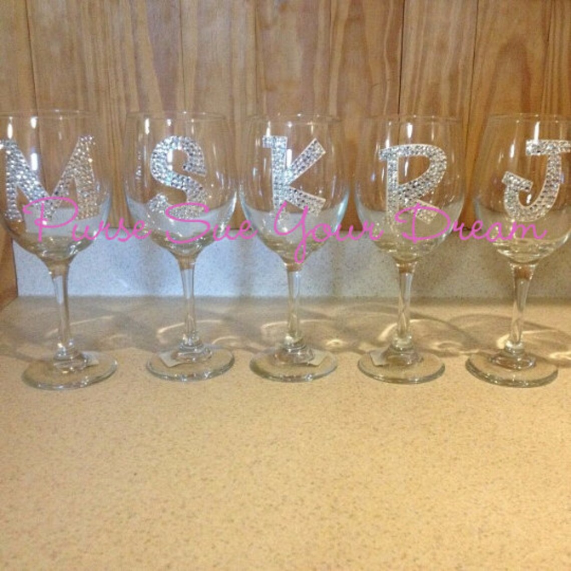 Custom Crystal Rhinestone Glasses Wine Glasses Champagne Etsy