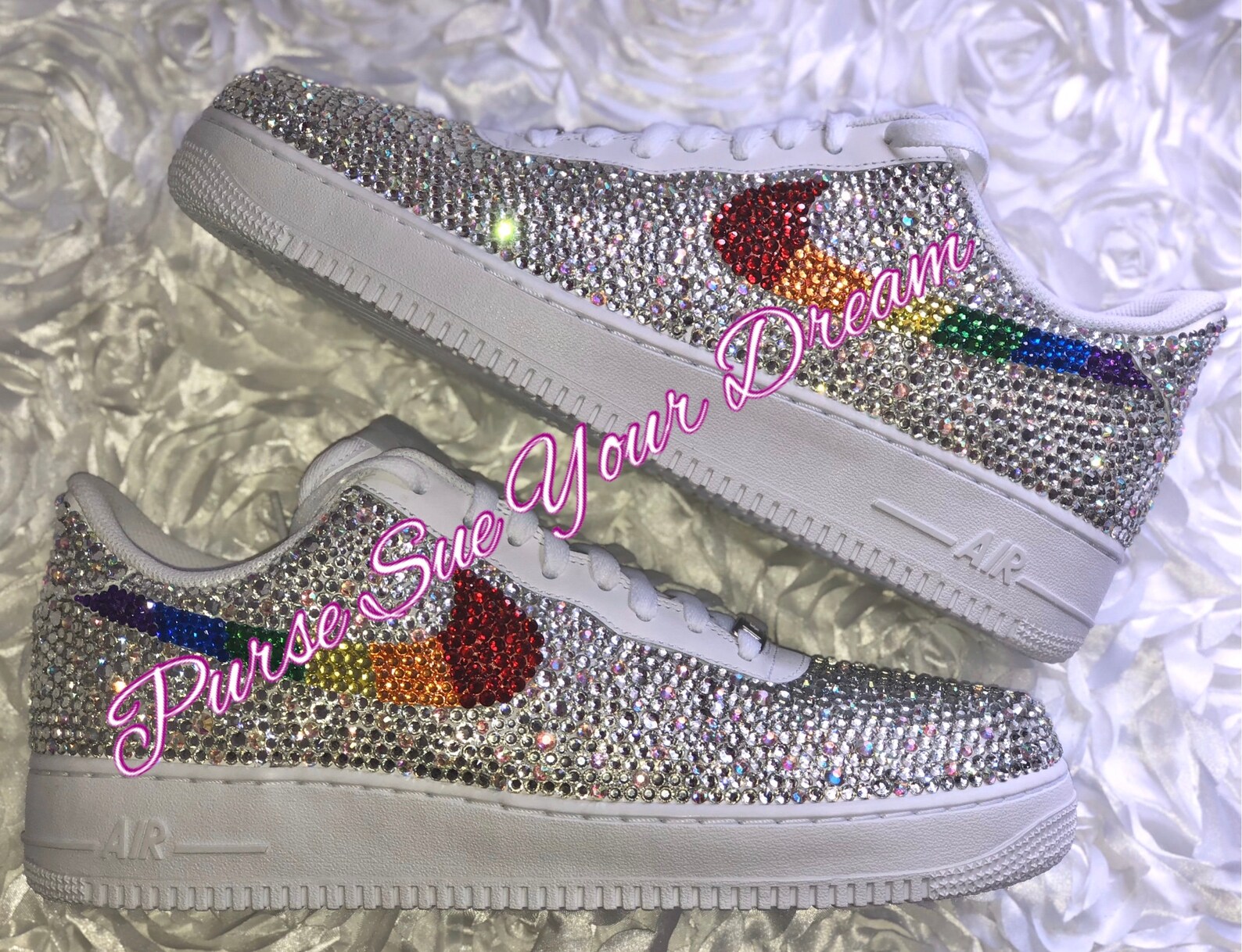 custom air force 1 rainbow