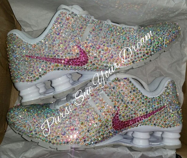 Crystal Rhinestone Nike Shox Designed Shoes Swarovski | Etsy