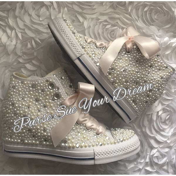 custom wedding chucks