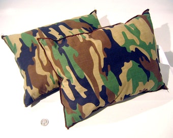 Military Army Surplus Camouflage Pillows