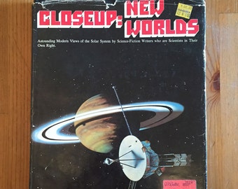 Closeup: New Worlds by Ben Bova, Sci-Fi Illustrated Coffee Table Book 1977
