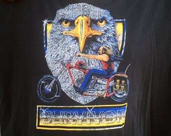 Vintage SURVIVOR: Eye of the Tiger T-shirt Size XL