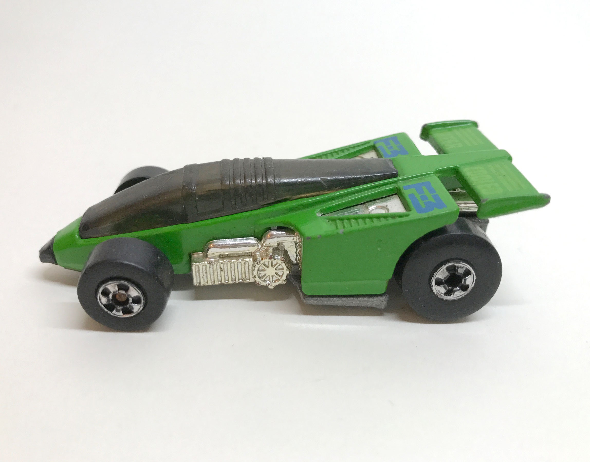 Vintage Hot Wheels Green Inter Cooled F3 Shadow Jet Race