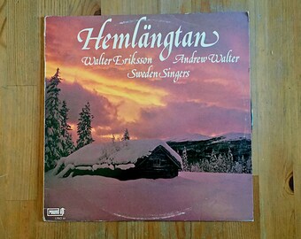 Hemlängtan – Walter Eriksson, Andrew Walter & Sweden Singers (1977) Vintage Vinyl 12"