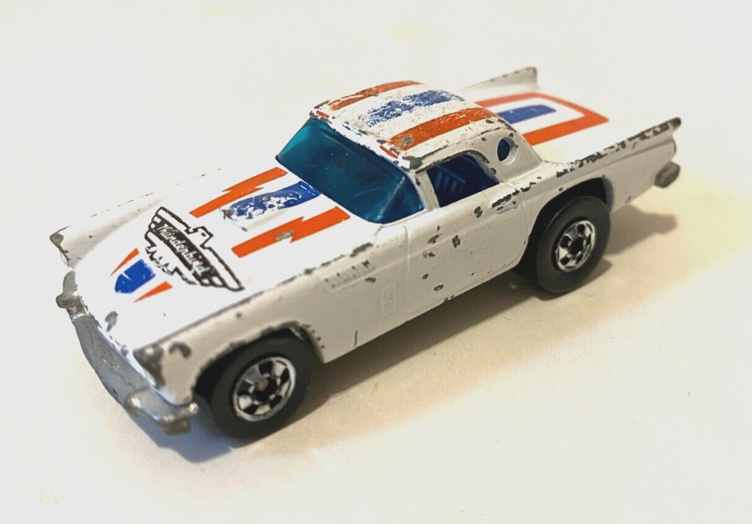 Hot Wheels '57 T-bird 1977 White BW Hong Kong 1st Version