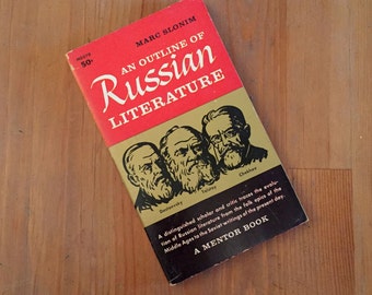 An Outline of Russian Literature by Marc Slonim, Vintage Paperback 1958