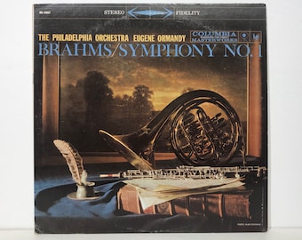 Brahms Symphony No.1 Eugene Ormandy Philadelphia Orchestra – Vintage Vinyl LP Record 12" (1959)