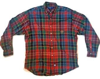 Checked Polo by Ralph Lauren Button Up Shirt XL