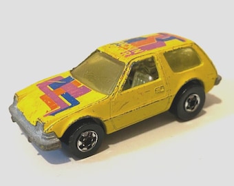 Hot Wheels 1977 Packin Pacer - Yellow - Blackwall Made In Hong Kong