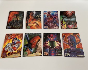 1995 Marvel Masterpieces Cards Carnage Galactus Red Skull Mandarin Colossus Lot