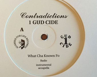 One 1 Gud Cide – What Cha Known Fo / Down Here Vinyl 12" Promo Single