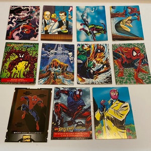 SPIDERMAN II 30-jähriges Jubiläum Marvel 1992 Sammelkarten Lot Verschiedenes