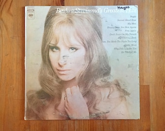 Barbra Streisand's Greatest Hits (1970) Vintage Vinyl 12"