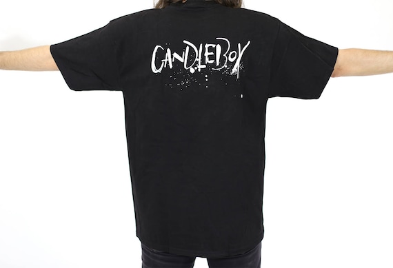 激レア 90s ヴィンテージ CANDLE BOX You Tシャツ 黒 USA 1993 Candlebox You Shirt | Authentic Vintage Tee – WyCo Vintage