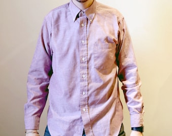 Vintage 1990s Size Large Button Up Pastel Pink-ish Shirt
