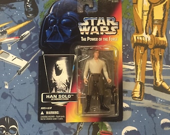 Vintage STAR WARS: Power of the Force • Han Solo in Carbonite Block • Sealed 1996