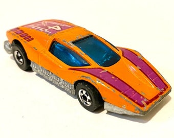 Vintage Hot Wheels Orange Silver Bullet Aeroflash Large Charge 1974 BW