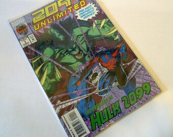Marvel Comics Unlimited: 2099 #1 (1993) Direct Edition, Hulk & Spider-Man