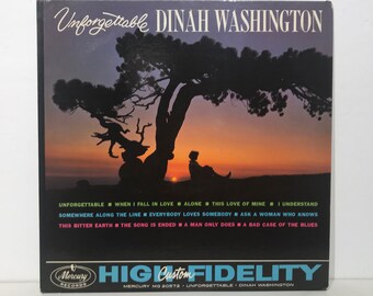 Dinah Washington: Unforgettable – Vintage Vinyl LP Record 12" (1961)