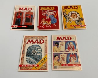 5 Card Lot - MAD Magazine 1992 Lime Rock Trading Cards