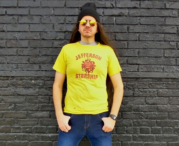 Vintage 1970s JEFFERSON STARSHIP Red Octopus Yello