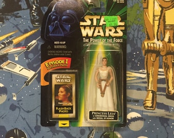 Vintage STAR WARS: Power of the Force • Princess Leia Organa • Sealed 1990s Early Episode I Promo