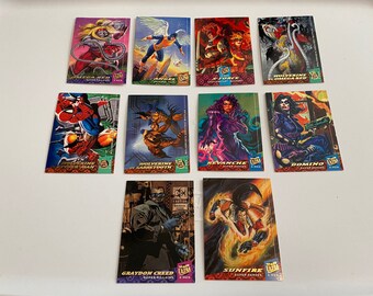 Marvel Fleer Ultra 1994 X-MEN 10 card lot Wolverine Omega Red Spider-Man X-Force