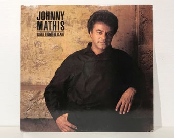 Johnny Mathis: Right From The Heart - Columbia Records Vintage Vinyl Record LP 1985