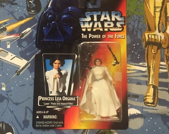 Vintage STAR WARS: Power of the Force • Princess Leia Organa • Sealed 1995