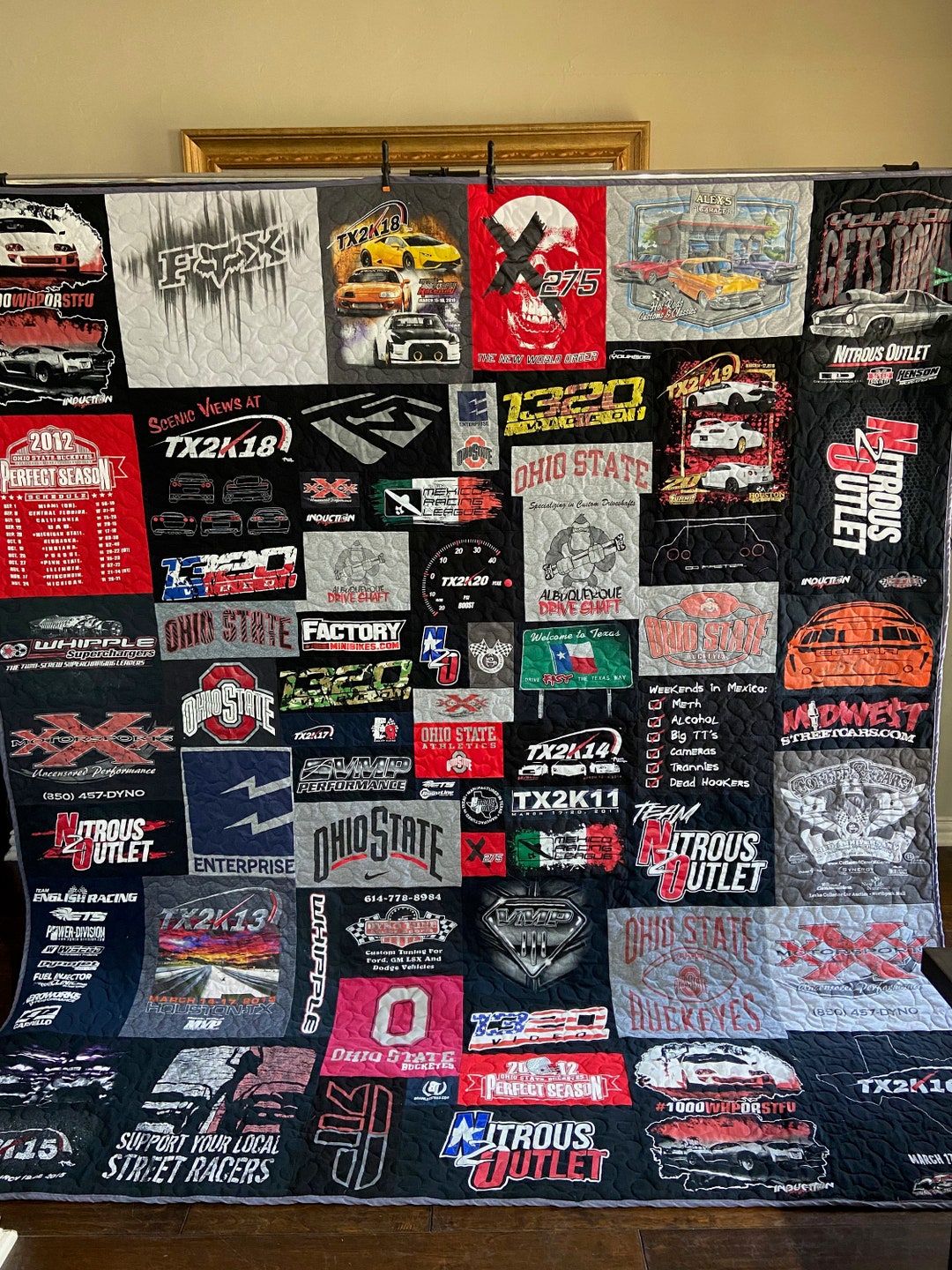 Custom T-shirt Quilt Puzzle Design Memory Quilt Custom Order - Etsy