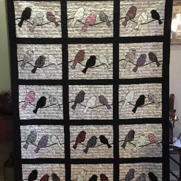 Birds on a Line Quilt Pattern