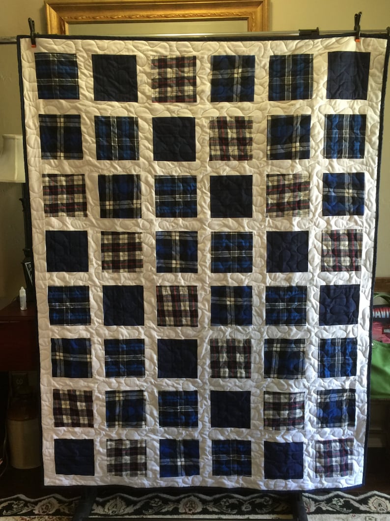 Loss Quilt made from Loved Ones clothing DEPOSIT ONLY Etsy