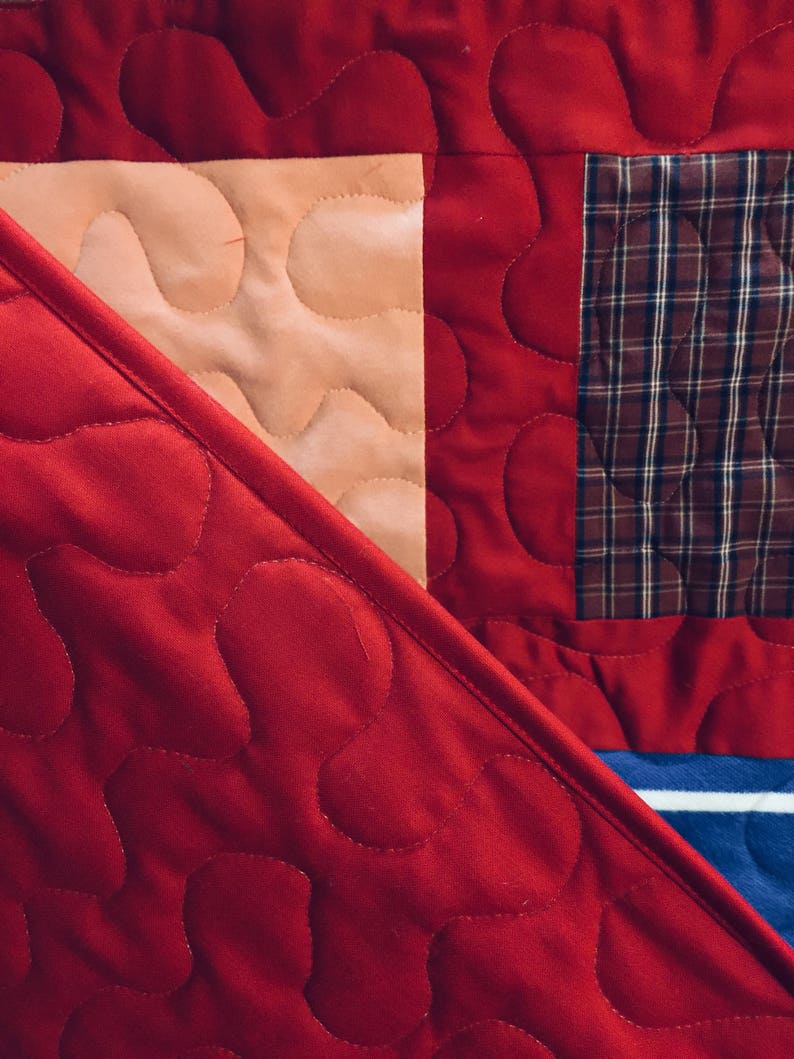 Grief Quilt Made From Loved Ones Clothing DEPOSIT ONLY Etsy