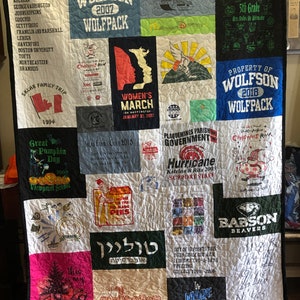 T Shirt Quilt Memory Quilt - Deposit Only