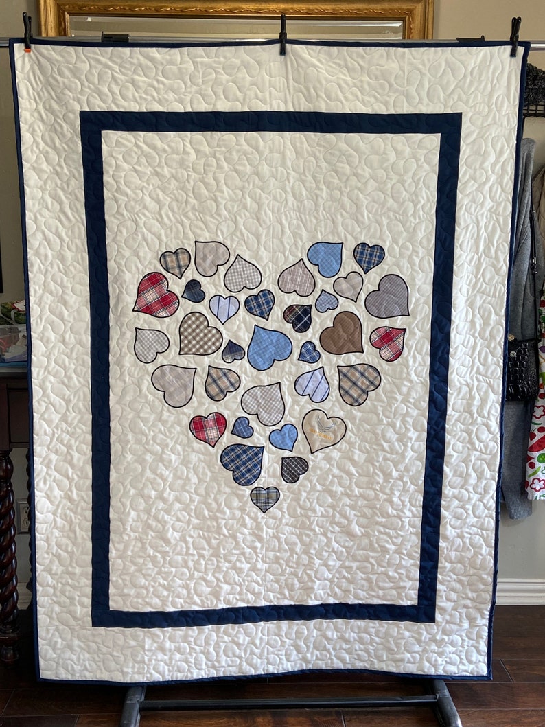 Memory Quilt You are my Heart DEPOSIT ONLY image 1