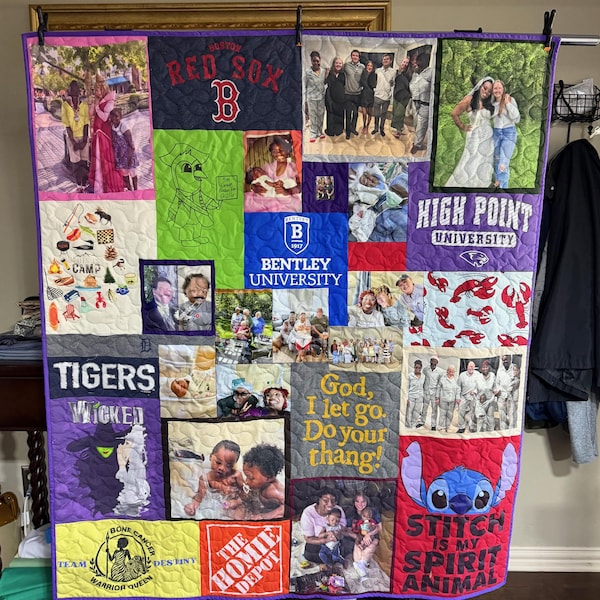 Custom T-Shirt Memory Quilt, Made From Your Shirts, Deposit