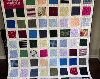Memory Quilt made from Loved Ones clothing - DEPOSIT ONLY