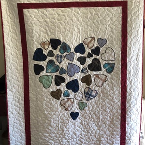 Grief Quilt  "You are my Heart" - DEPOSIT ONLY