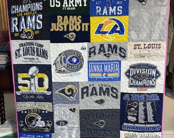 T-Shirt Quilt Deposit - Custom Memory Quilt - T-Shirt Blanket - See Prices Below