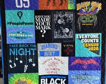 T Shirt Quilt for Tiffany C - Final Payment